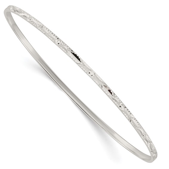 Sterling Silver Slip On Bangle