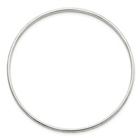 Sterling Silver Diamond-cut 2.5mm Slip-on Bangle view 2