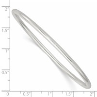 Sterling Silver 3.25mm Slip-on Bangle Bracelet view 3