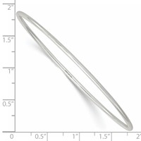 Sterling Silver 2mm Fancy Slip-on Bangle Bracelet view 3
