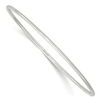 Sterling Silver 2mm Fancy Slip-on Bangle Bracelet view 1