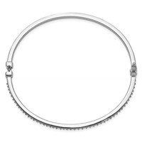 Diamond Fascination Diamond Mystique Sterling Silver Platinum-plated Carart Diamond Bangle view 2