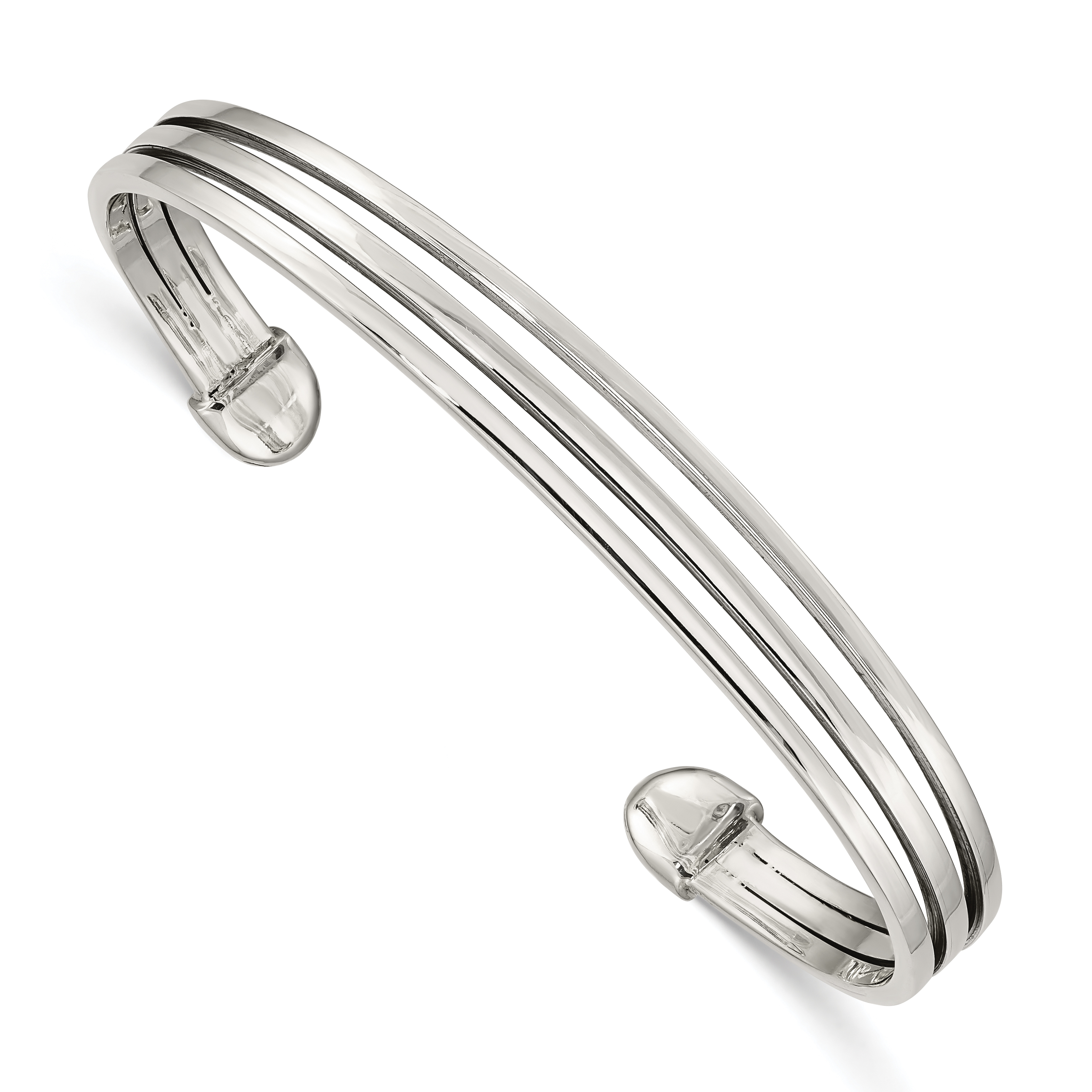 Sterling Silver Cuff Bangle (QB1303)
