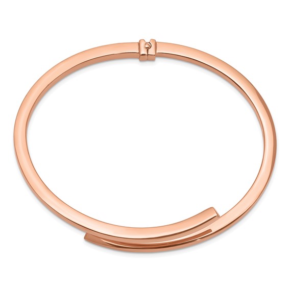 Sterling Silver Bypass Hinged Bracelet