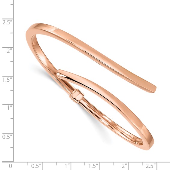 Sterling Silver Bypass Hinged Bracelet