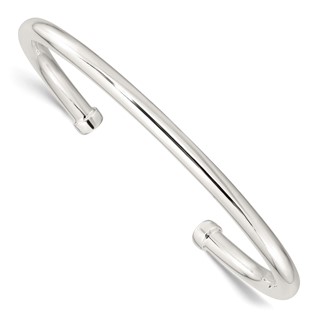 Sterling Silver Polished Cuff Bangle