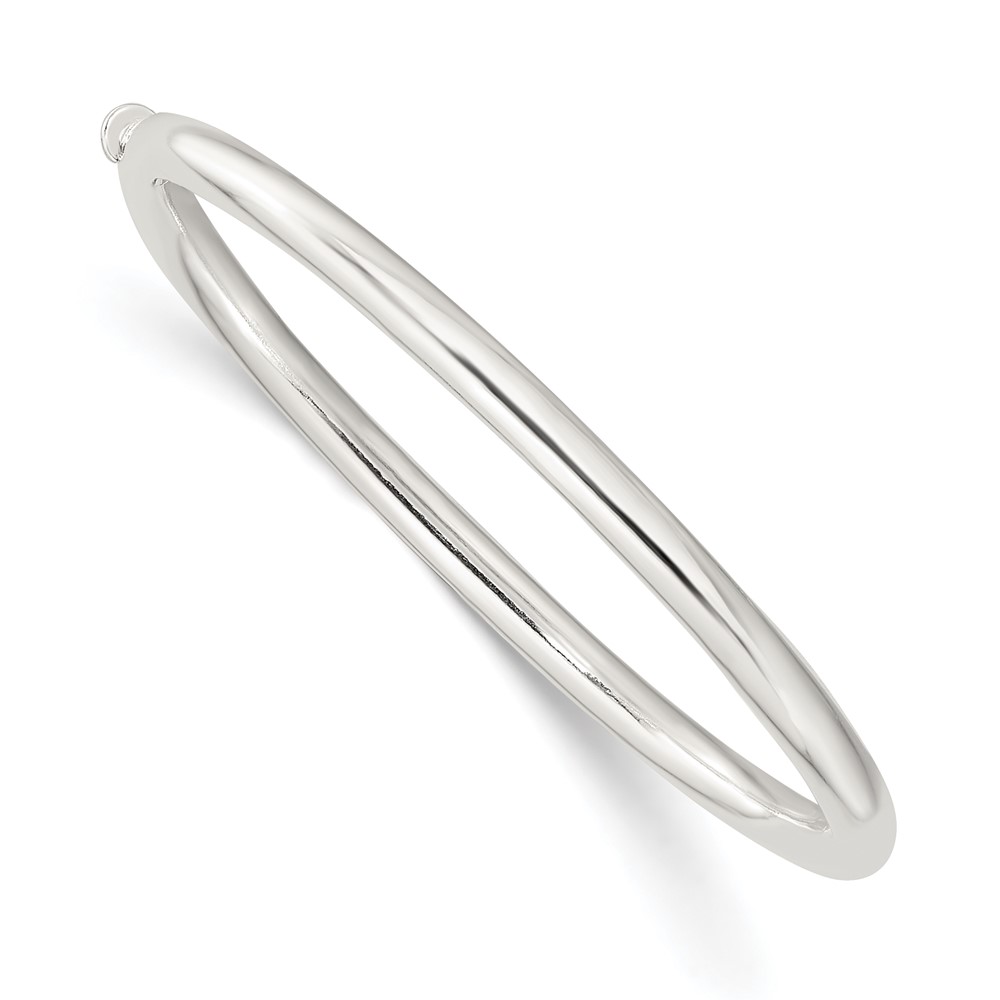 Sterling Silver Polished 3mm Hinged Baby Bangle