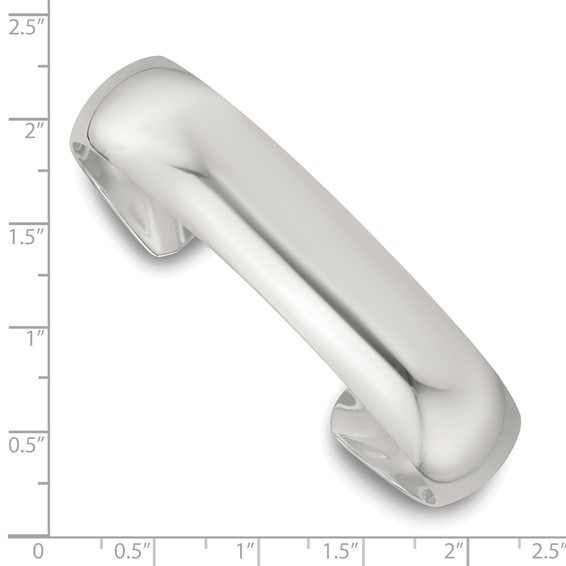 Sterling Silver Domed Cuff Bangle