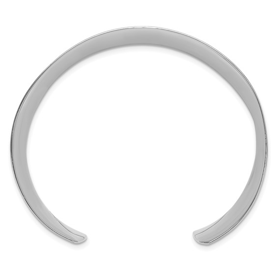 Sterling Silver Concave Bangle
