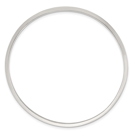 Sterling Silver Polished 2.75mm Knife Edge Slip-on Bangle Bracelet