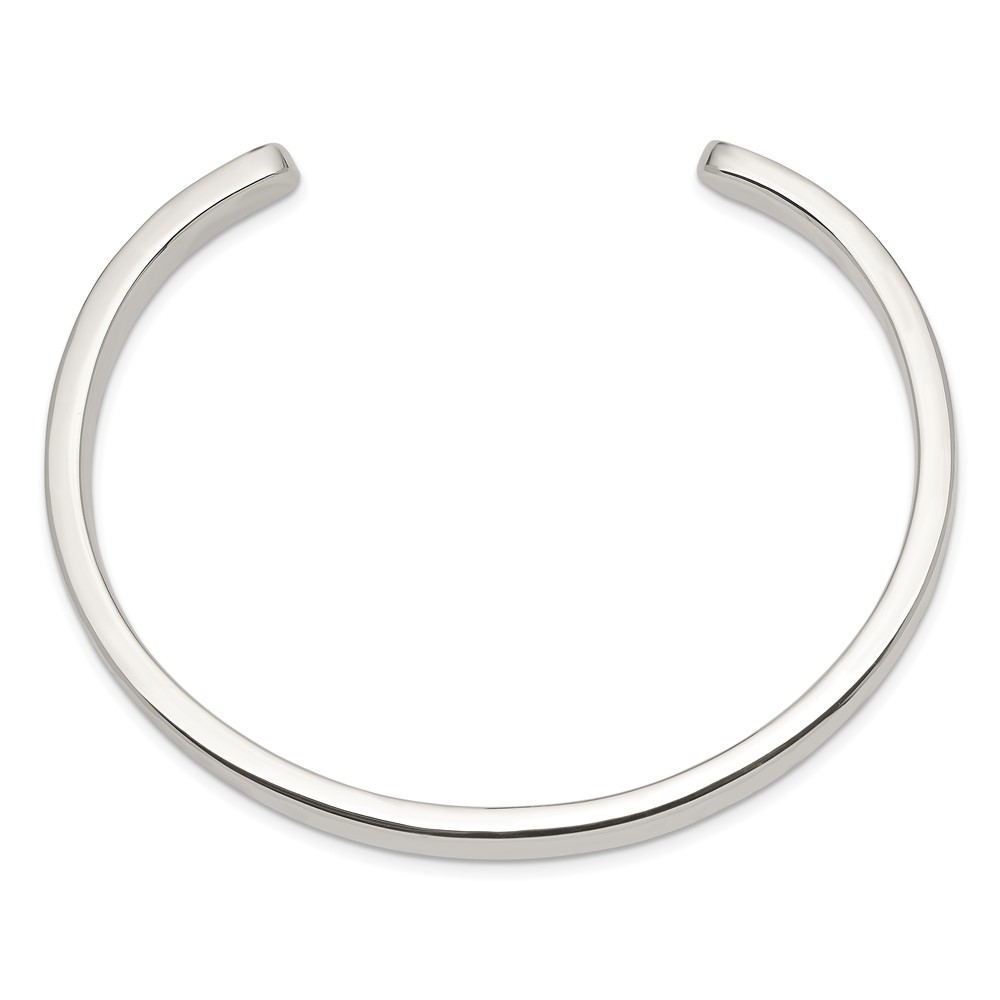 Sterling Silver 5mm Cuff Bangle (QB313)