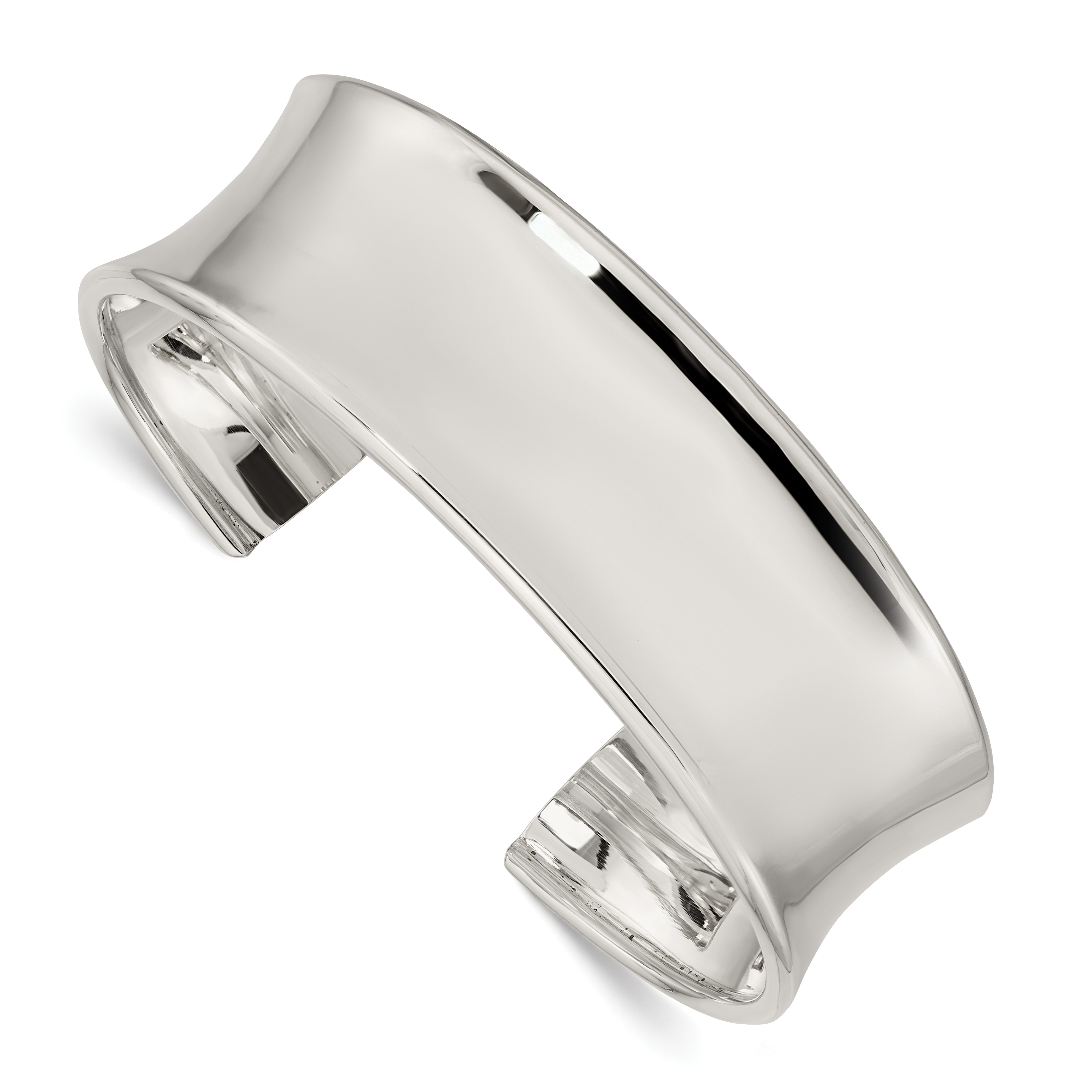 Sterling Silver 20mm Cuff Bangle Bracelet (QB335)