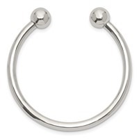 Sterling Silver Polished Baby Cuff Bangle Bracelet view 2