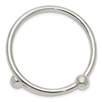 Sterling Silver Polished Flexible Baby Bangle Bracelet view 2