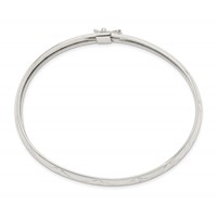Sterling Silver Diamond-cut 7mm Flexible Bangle view 2