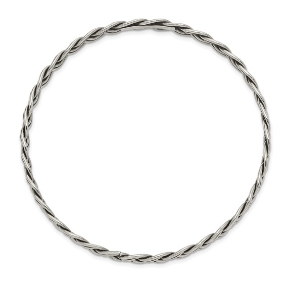 Sterling Silver Antiqued Bangle