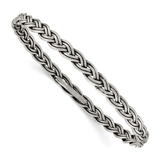 Sterling Silver Antiqued Bangle