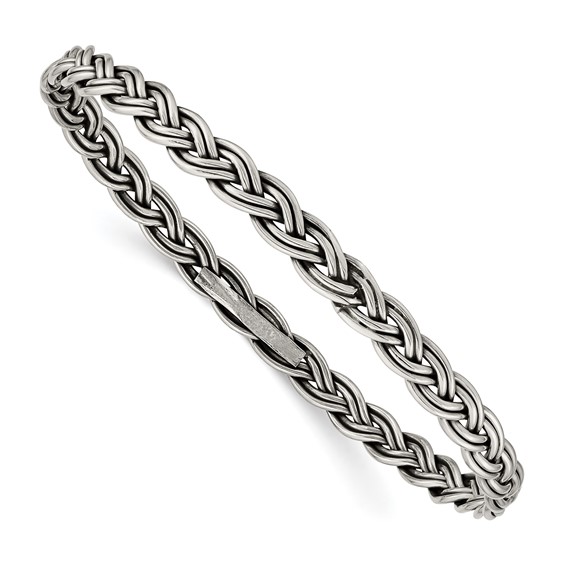 Sterling Silver Antiqued Bangle