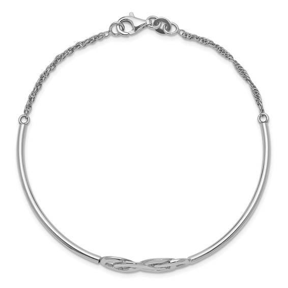 Sterling Silver Double Infinity Bagle