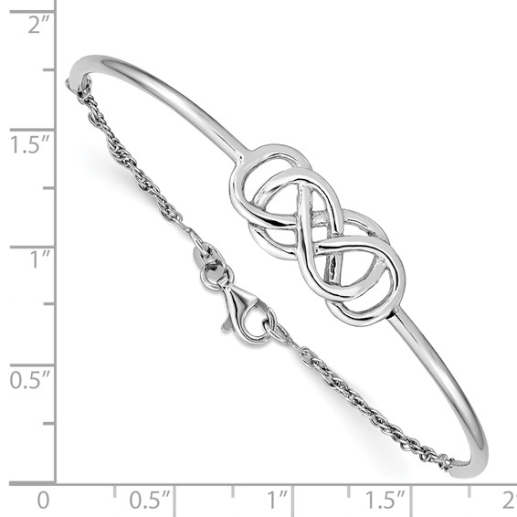 Sterling Silver Double Infinity Bagle