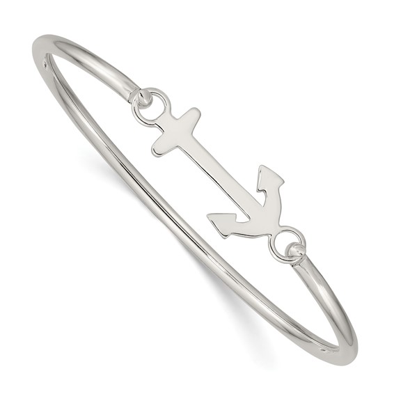 Sterling Silver with Interchangeable Nautical Charms 3.00mm Bangle