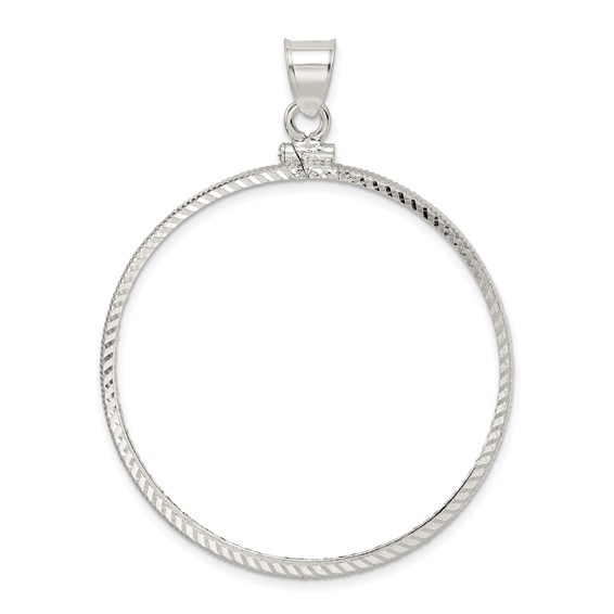 Sterling Silver Coin Bezel Pendants