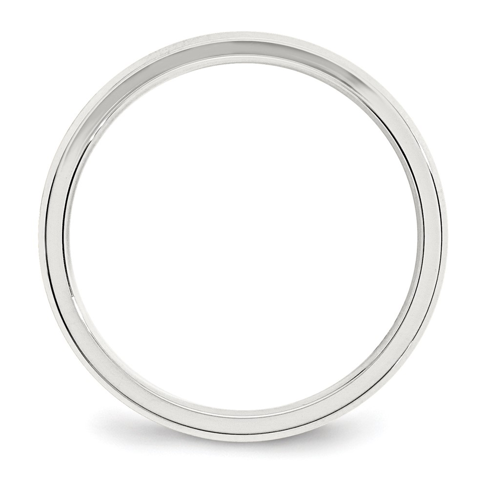 Sterling Silver 3mm Beveled Edge Size 6 Band (QBEC030-6)