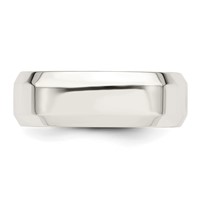 Sterling Silver 7mm Beveled Edge Band - Size 5 view 4