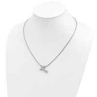 Landstrom's Mt. Rushmore Black Hills Sterling Silver 12K Gold Accents Frog Slide Lobster Clasp Necklace, 20" view 3