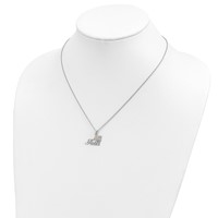Landstrom's Mt. Rushmore Black Hills Sterling Silver 12K Gold Accents Faith Butterfly Spring Ring Clasp Necklace, 18" view 3