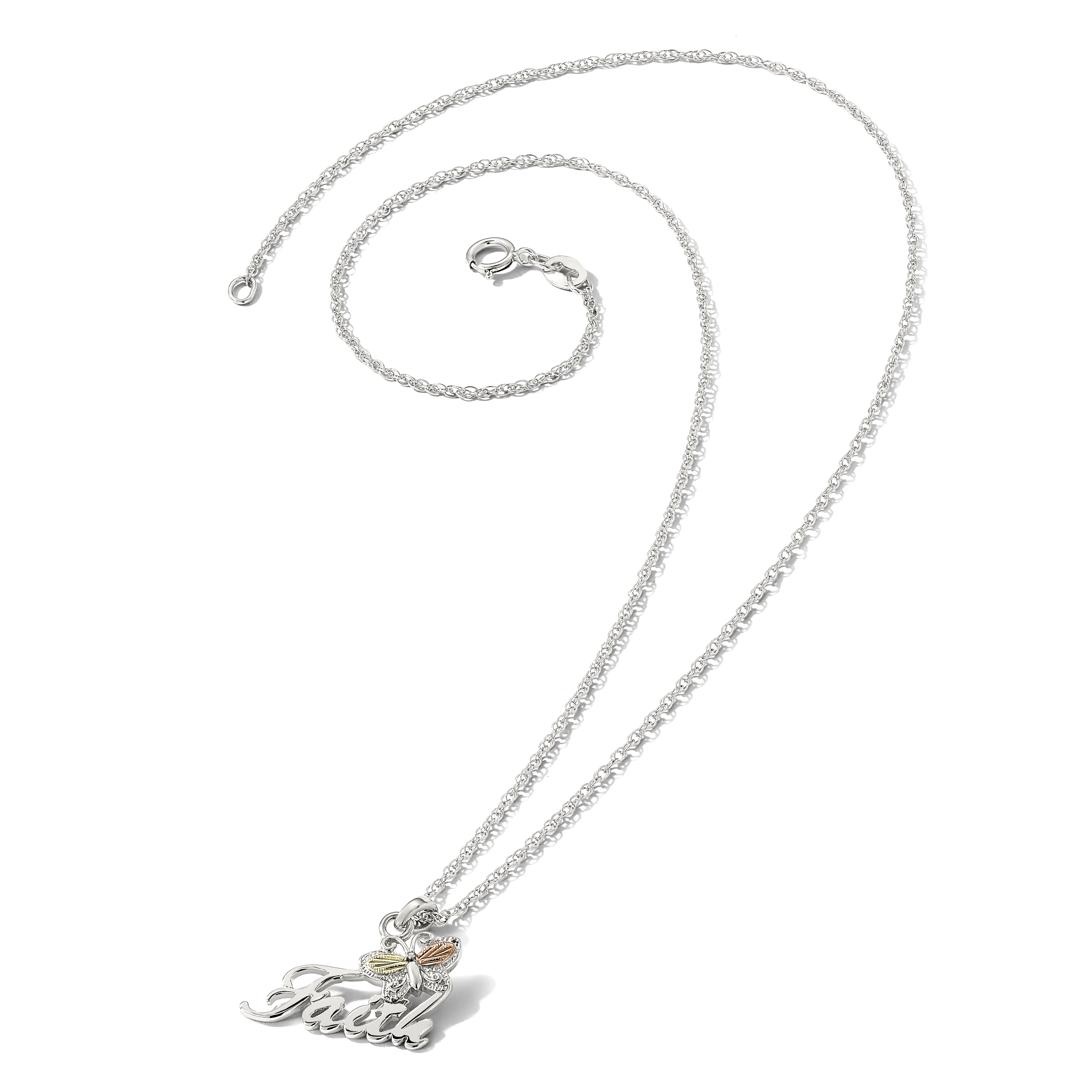 Landstrom's Mt. Rushmore Black Hills Silver 12K Gold Accents Faith Butterfly 18 detailed image 4