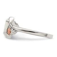 Landstrom's Mt. Rushmore Black Hills Sterling Silver 12K Gold Accents Lab Created Opal Ring view 3