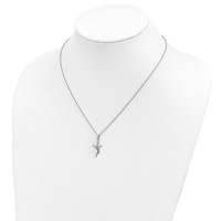 Landstrom's Mt. Rushmore Black Hills Sterling Silver 12K Gold Accents Cross Spring Ring Clasp Necklace, 18" view 3