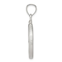 Wideband Distinguished Coin Jewelry Sterling Silver Polished 21.1 X 2.0mm $0.05 Screw Top Coin Bezel Pendant view 2