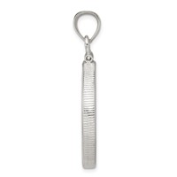 Wideband Distinguished Coin Jewelry Sterling Silver Polished 26.4 X 1.8mm Susan B. Anthony Screw Top Coin Bezel Pendant view 2