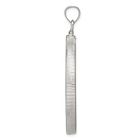 Wideband Distinguished Coin Jewelry Sterling Silver Polished 40.6 X 3.1mm Screw Top Coin Bezel Pendant view 2