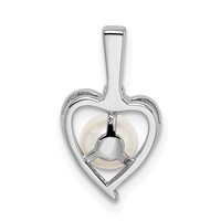 Sterling Silver Rhodium-plated FW Cultured Pearl & Diam. Pendant view 4