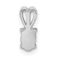 Sterling Silver Rhodium-plated White Topaz Pendant view 4
