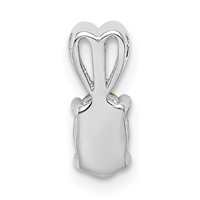 Sterling Silver Rhodium-plated Citrine Pendant view 4
