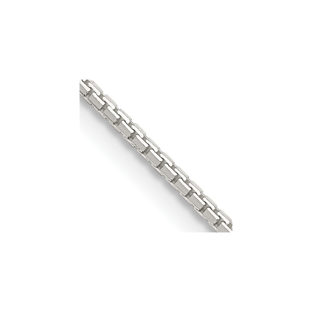 Sterling Silver 1.15mm 8 Sided Diamond-cut Box Chain (QBR022-20)
