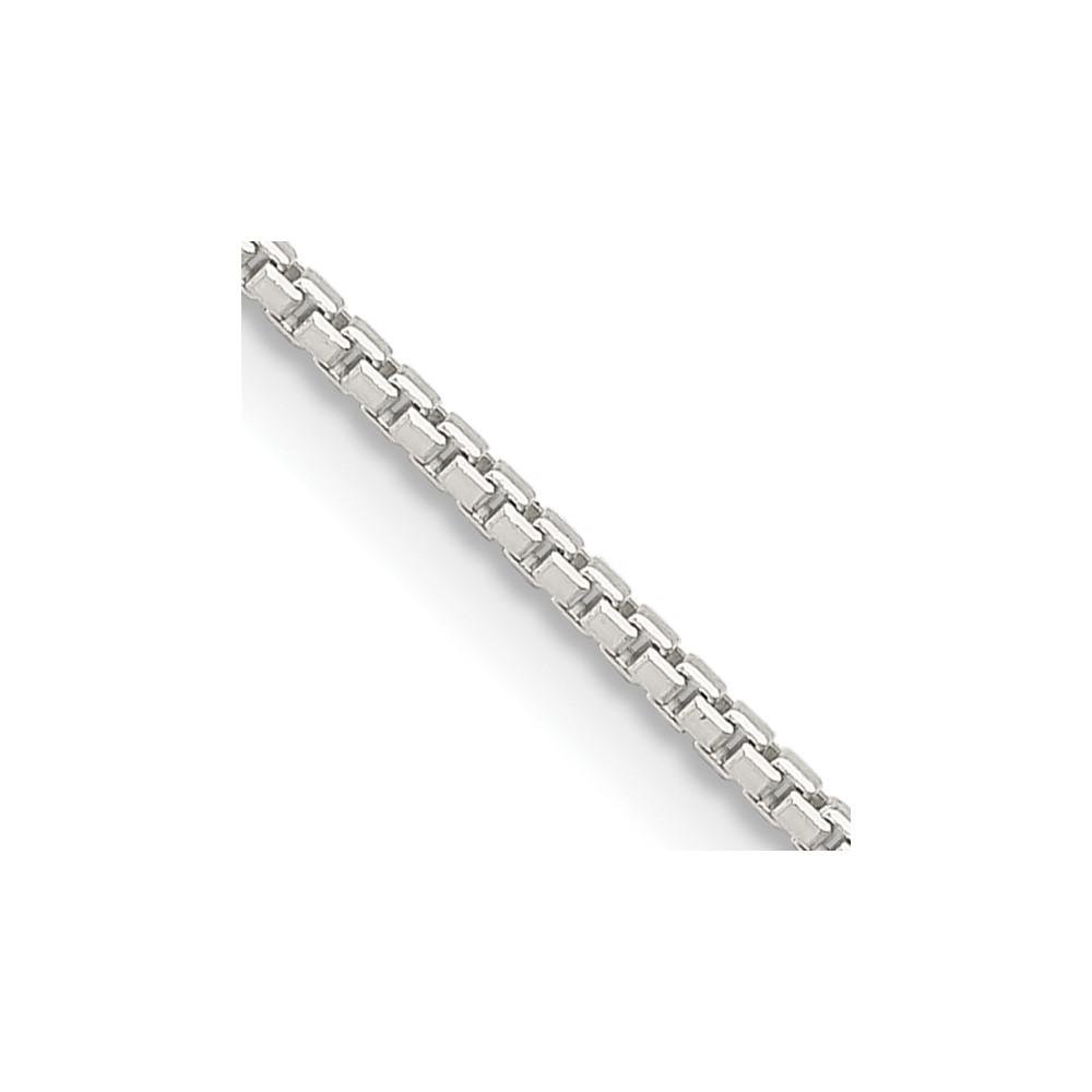 Sterling Silver 1.25mm 8 Sided Diamond-cut Box Chain (QBR024-16)