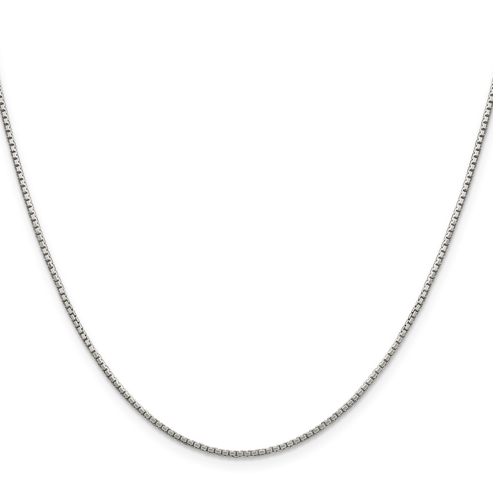 Sterling Silver 1.35mm 8 Sided Diamond-cut Box Chain (QBR026-30)