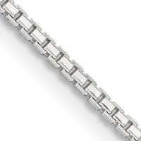 Sterling Silver 1.35mm 8 Sided Box Chain view 1