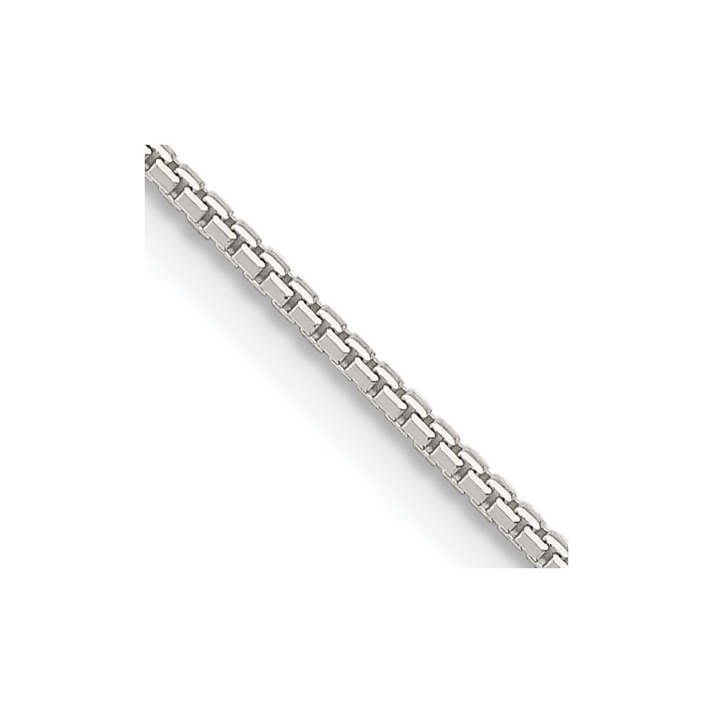 Sterling Silver 1.5mm 8 Sided Diamond-cut Box Chain (QBR028-16)