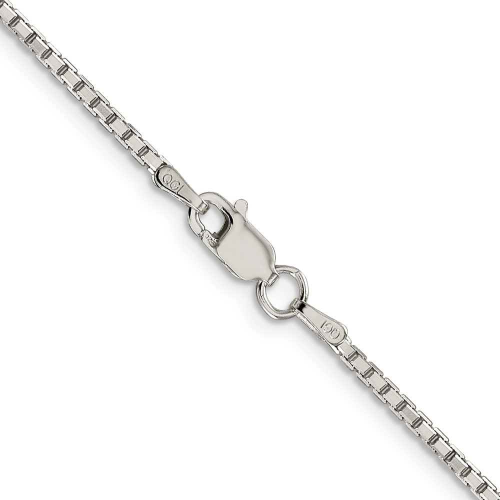 Sterling Silver 1.7mm 8 Sided Diamond-cut Box Chain (QBR035-36)