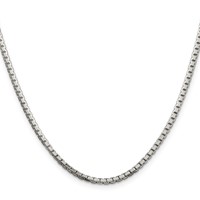 Sterling Silver 2.5mm 8 Sided Box Chain view 2
