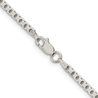 Sterling Silver 2.5mm 8 Sided Box Chain view 3