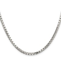 Sterling Silver 2.9mm 8 Sided Box Chain view 2