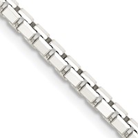 Sterling Silver 2.9mm 8 Sided Box Chain view 1
