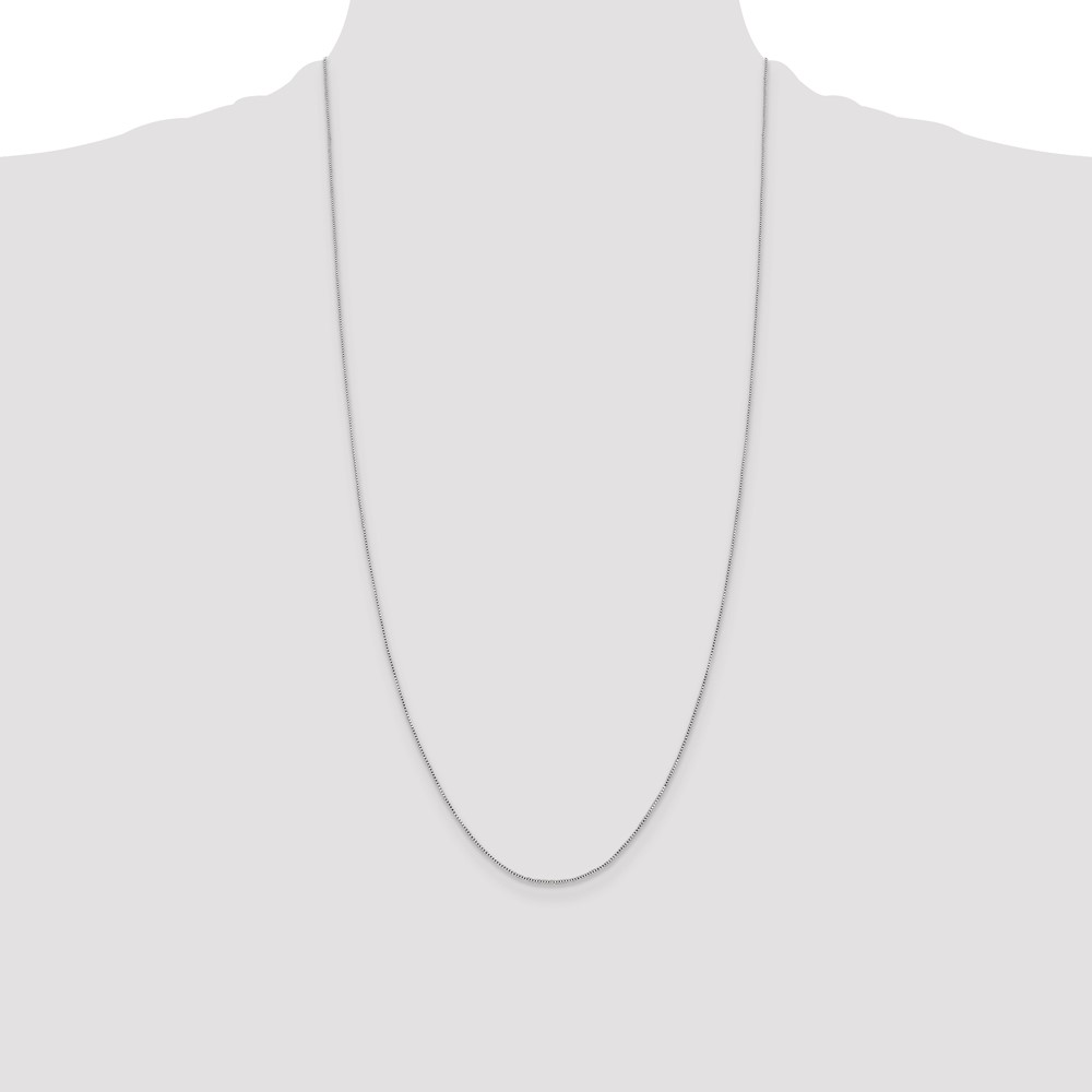 Sterling Silver .6mm Box Chain (QBX012-28)